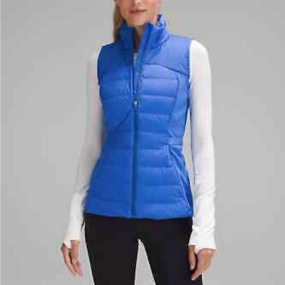 Lululemon Womens Pipe Dream Blue Down For It All Vest Running lightweight size 8 - Picture 4 of 9
